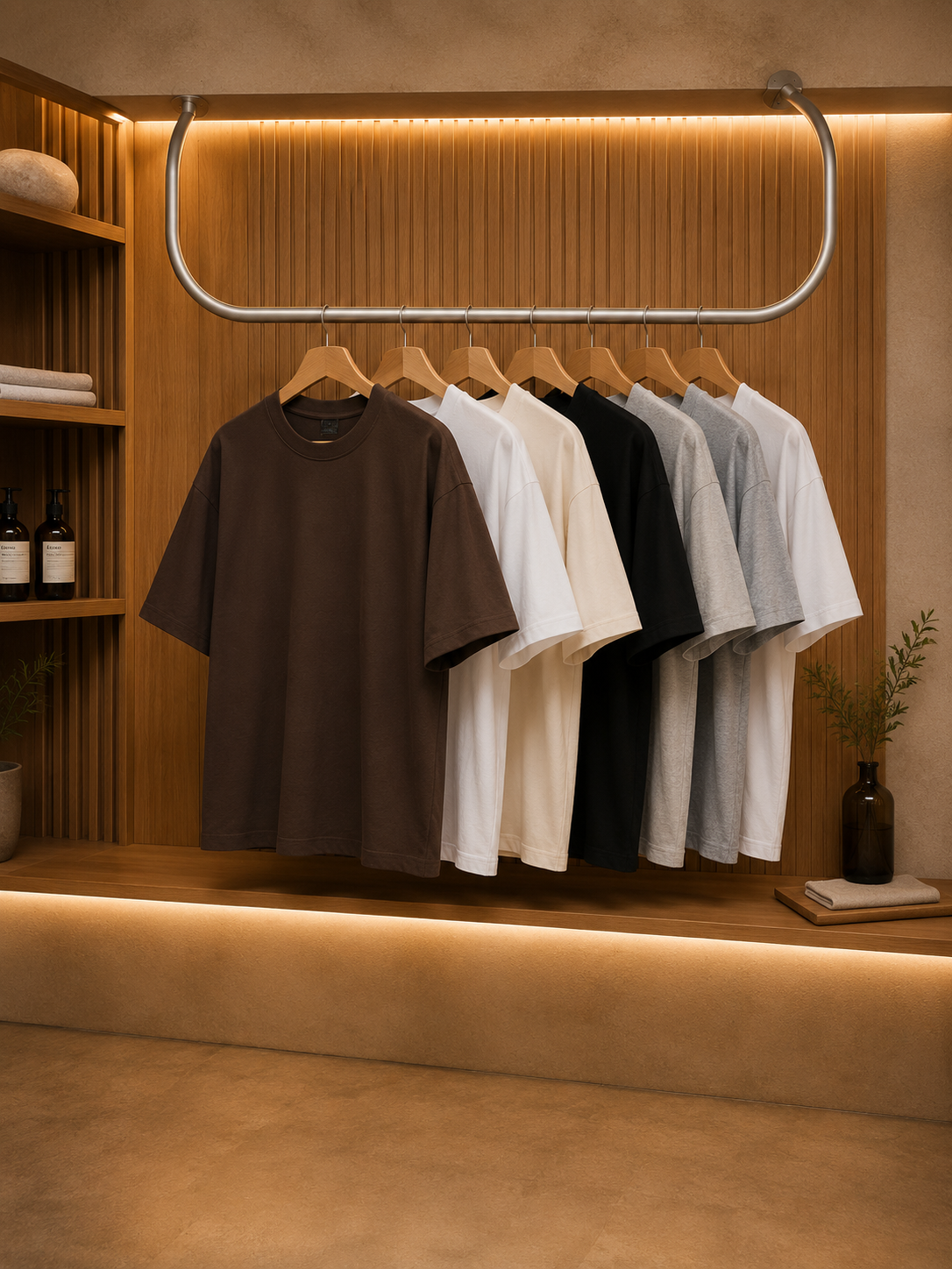 Camiseta Urban 40 Oversized - Marrom - Frente