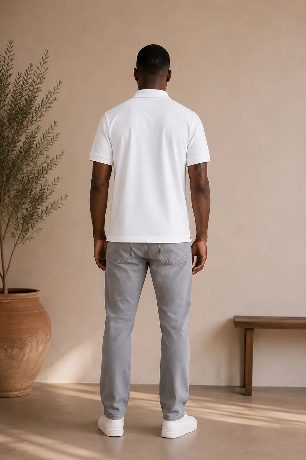 Apollo Essential Off-White - Branco - Costas