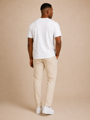 Camiseta Casual 26.1 Penteado em Off White