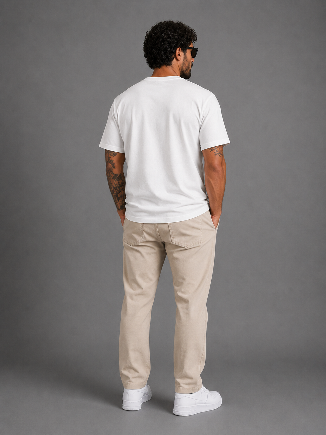 Camiseta Casual Shift em Off White