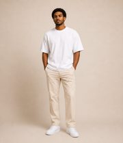 Camiseta Oversized Soft Double em Off White