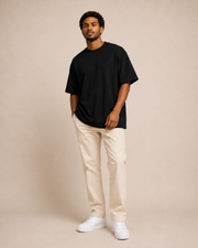 Camiseta Oversized Soft Double em Preto