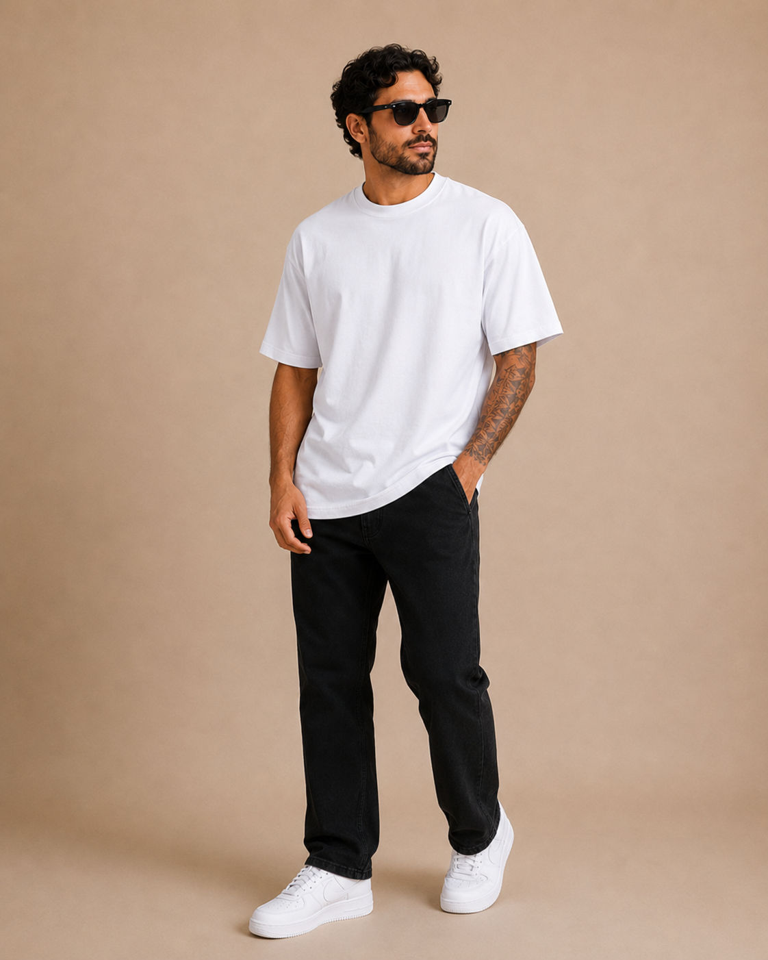 Camiseta Cottonflex Streetwear em Branco