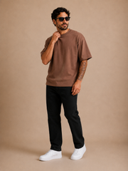 Camiseta Cottonflex Streetwear em Marrom