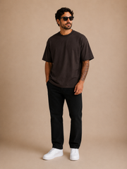 Camiseta Cottonflex Streetwear em Marrom Monte Carlo