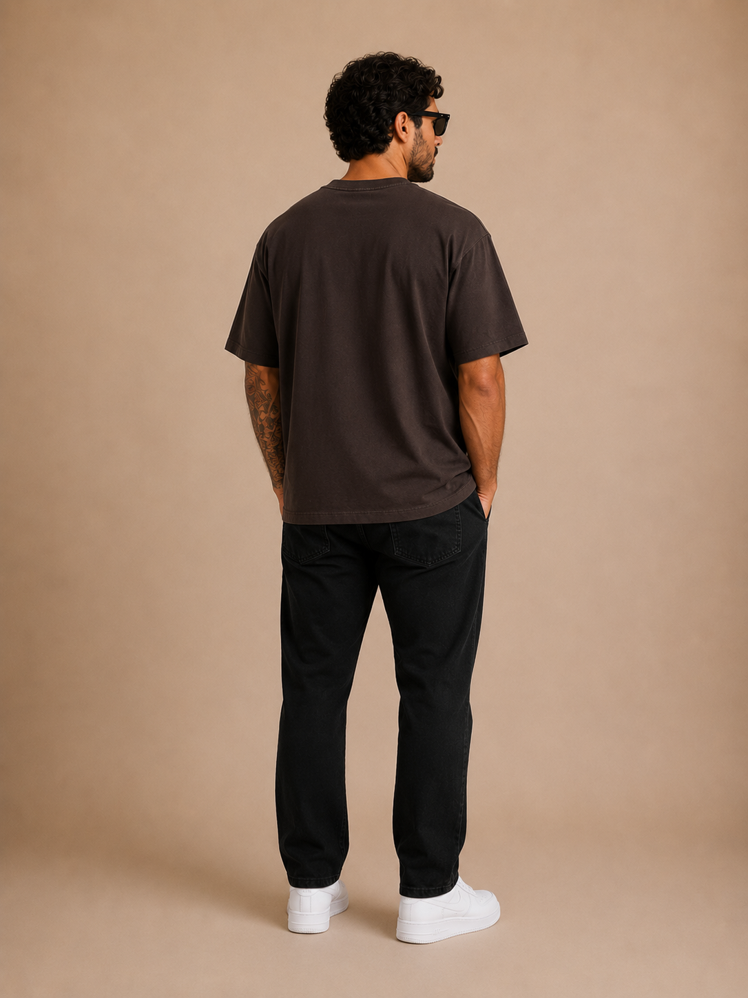 Camiseta Cottonflex Streetwear em Marrom Monte Carlo
