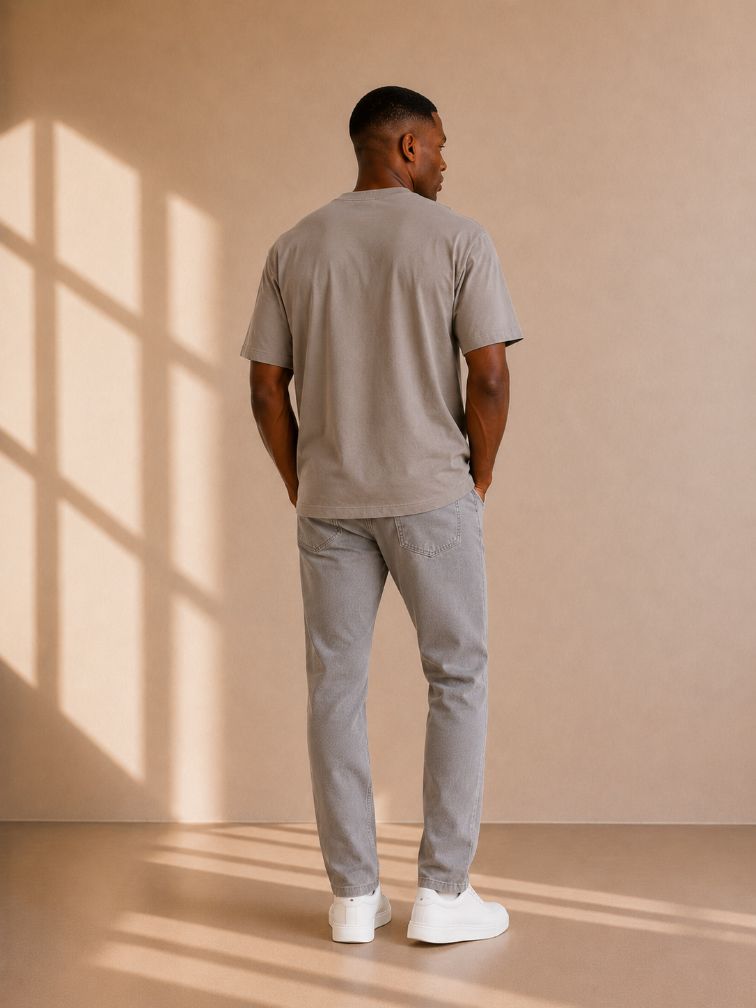 Camiseta Street Essential em Bege Costeiro