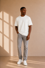 Camiseta Street Essential em Off White